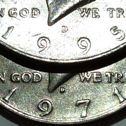 1/2 Half The Normal Size D Mint Mark Error Kennedy