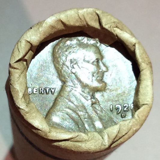1920s Rare National Bank Of Clinton Unsearched Wheat Penny Roll- 1922 P Possible