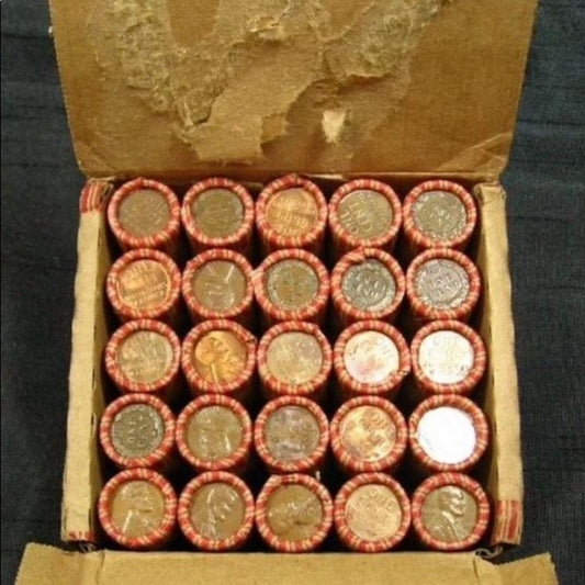 2 Rare Bank High Grade Ends Unsearched Wheat Penny Rolls- Buyer Found 1909 S VDB