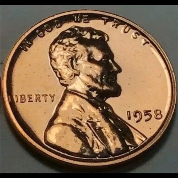 GEM Proof 1958 Wheat Penny- RARE Grade