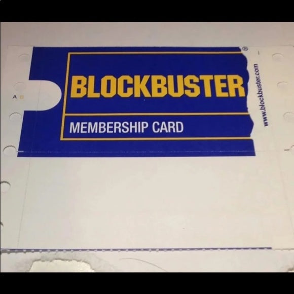 Very Rare BLOCKBUSTER Membership Card