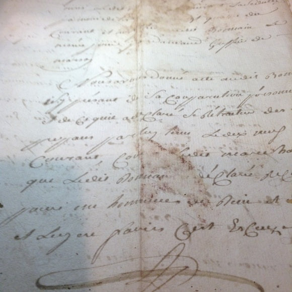 Rare Pre-Independence 1760 Royal Notary Manuscript