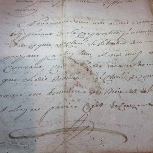 Rare Pre-Independence 1760 Royal Notary Manuscript