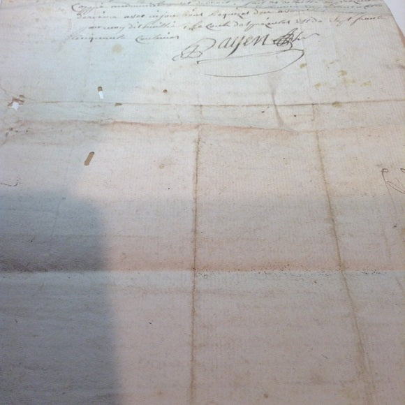 Rare Pre-Independence 1760 Royal Notary Manuscript