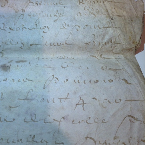 RARE 1500 Creepy Manuscript- Oncial Writing!