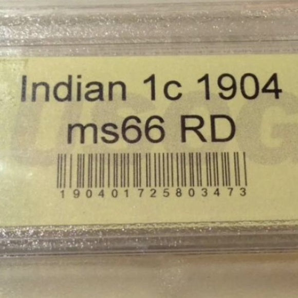 Mint State 66 (MS-66) 1904 Red Indian Head Penny