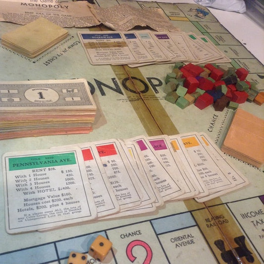 RARE Original Edition 1933 Monopoly Board Game