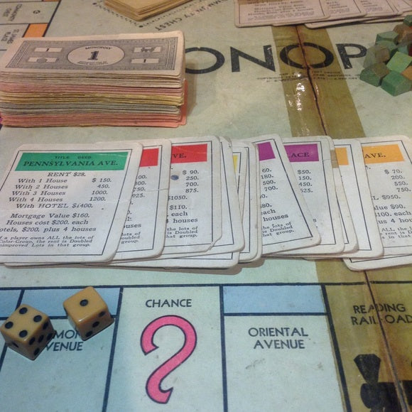 RARE Original Edition 1933 Monopoly Board Game