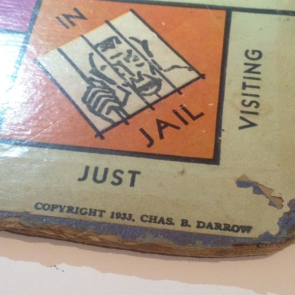 RARE Original Edition 1933 Monopoly Board Game