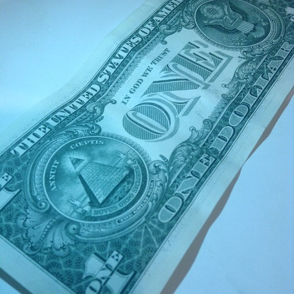 Scarce Error Wet Ink Transfer $1 Dollar Bill!