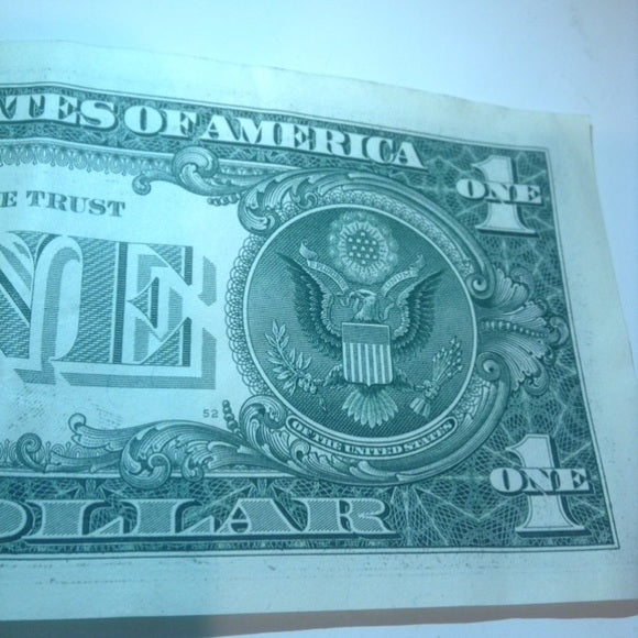 Scarce Error Wet Ink Transfer $1 Dollar Bill!