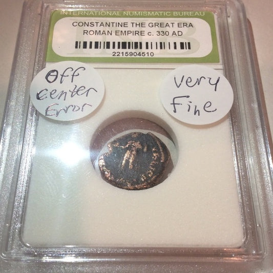 Valuable Off Center Error- INB Ancient Roman Coin!