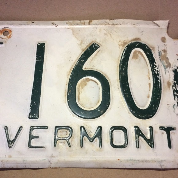 Valuable Early Year 1964 Vermont License Plate!