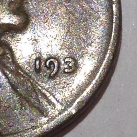 NO Last Digit in Date Grease Error 30s Wheat Penny