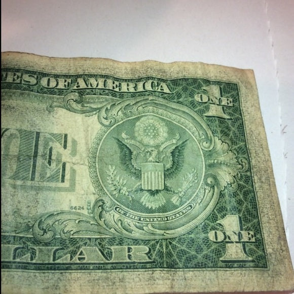 1935 George Washington On Back Offset Print Error!