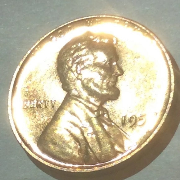 GEM Proof 1957 Wheat Penny- Reflective- RARE Grade