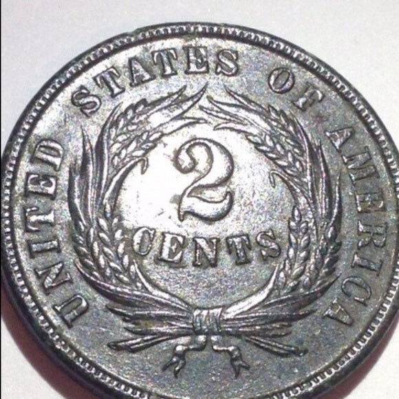 Mint State 1864 Two Cent Piece- $600 Book Value!