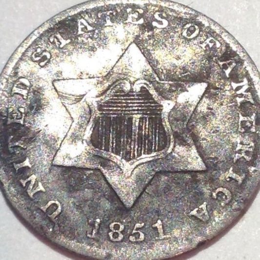 TOUGH About Uncirculated 1851 Silver Three Cent!