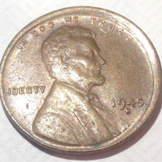 So Tough- Off Center Tough Error 1945S Wheat Penny