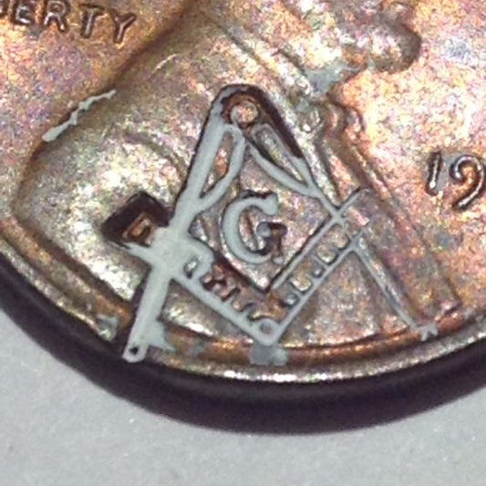 Scarce Freemason Secret Society Penny!