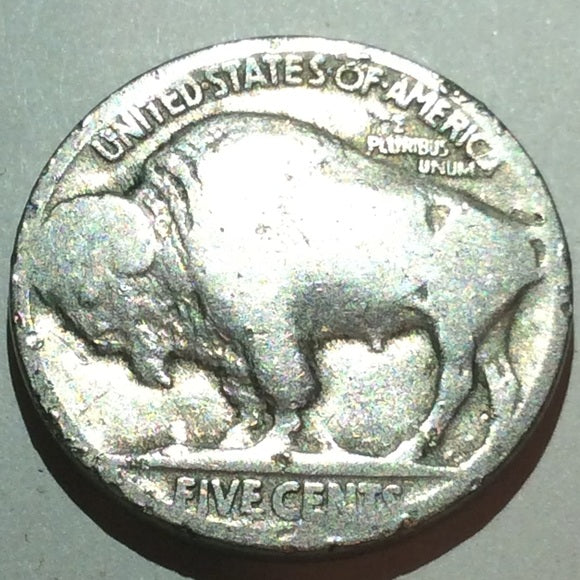 Valuable Massive Lamination Error 1923 Buffalo 5C!