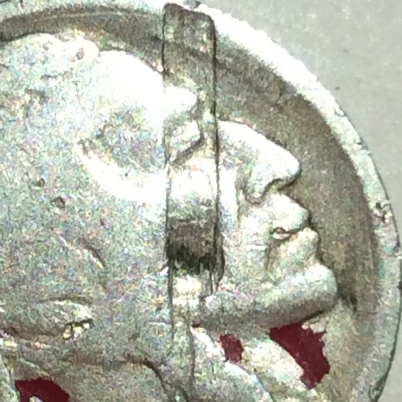 Valuable Massive Lamination Error 1923 Buffalo 5C!