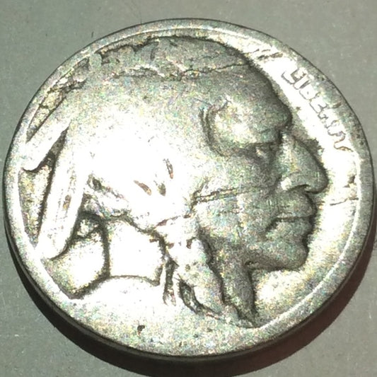 TWO Different Lamination Line Error Buffalo Nickel