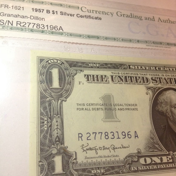 Incredible MS67 Silver Certificate- Unheard Of Grade- $800 Guidebook Value!