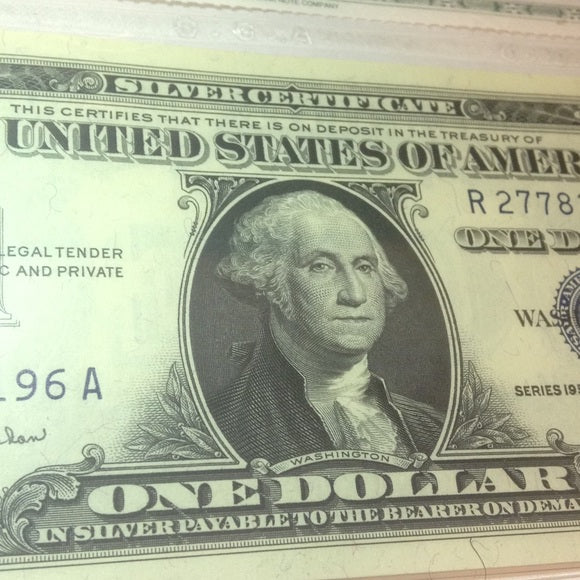 Incredible MS67 Silver Certificate- Unheard Of Grade- $800 Guidebook Value!