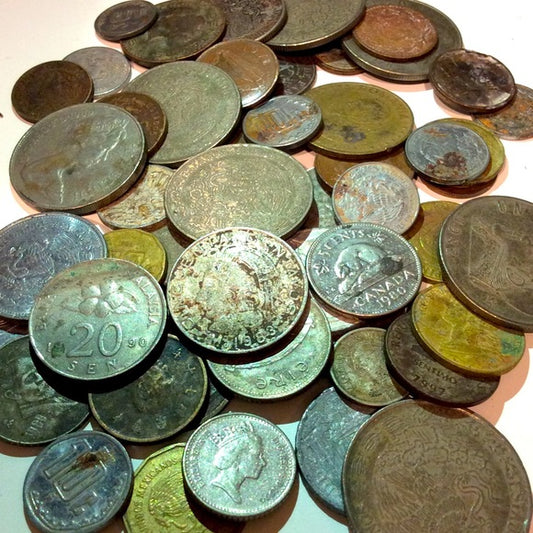 50+ Old 1900s World Coins Collection- Unsearched Inherited Coins- Huge Variety!