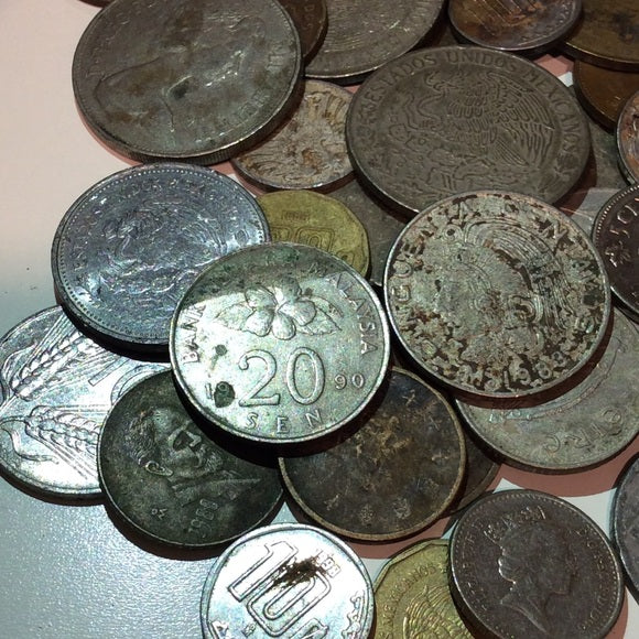 50+ Old 1900s World Coins Collection- Unsearched Inherited Coins- Huge Variety!