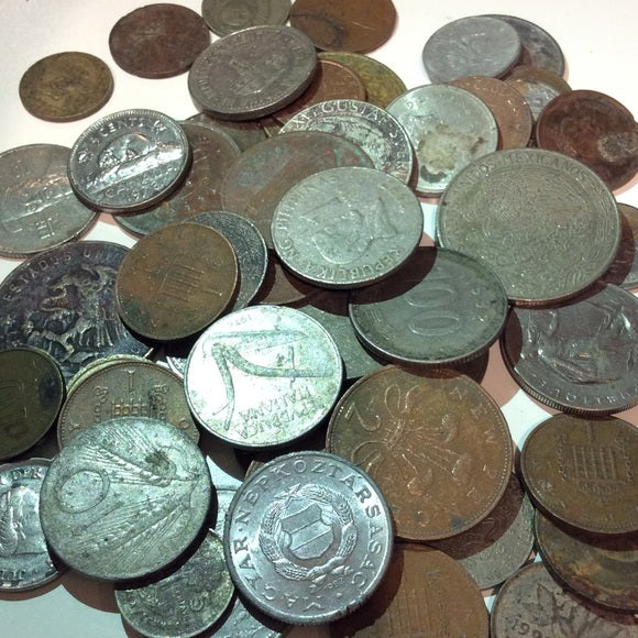 Big Old 1900s World Coins Set- 50+ Unsearched Inherited Coins- Many Countries!