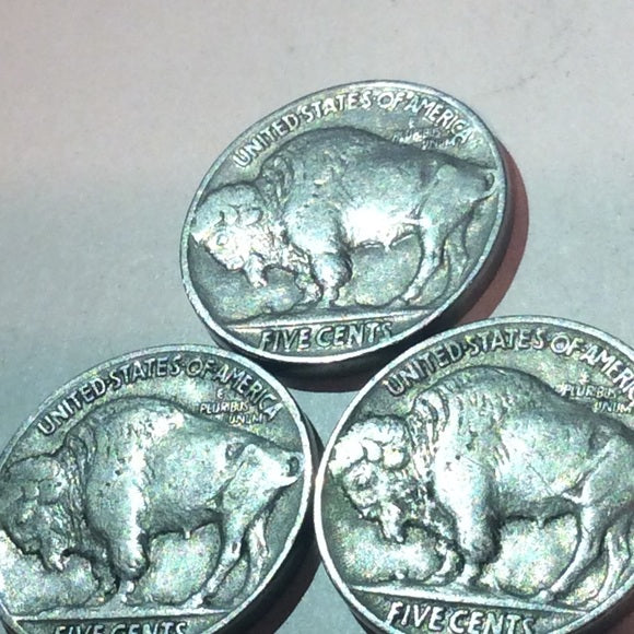 1 Mint State Lusterous High Grade 1930’s Buffalo Nickel~ Full Strike &amp; Full Horn