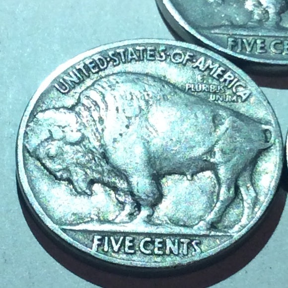 1 Mint State Lusterous High Grade 1930’s Buffalo Nickel~ Full Strike &amp; Full Horn