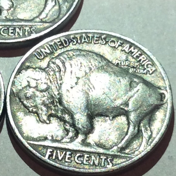 1 Mint State Lusterous High Grade 1930’s Buffalo Nickel~ Full Strike &amp; Full Horn