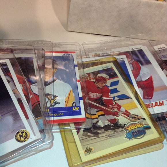 130+ MINT Condition Encased Unsearched Hockey Cards Collection- Estate Sale Find