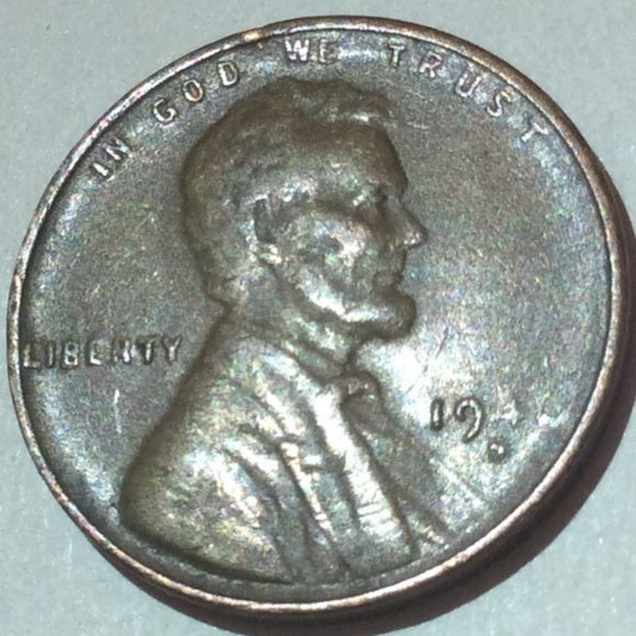 Rare Front Side Image Of Lincoln On Back Side-Massive Struck Through Error Penny