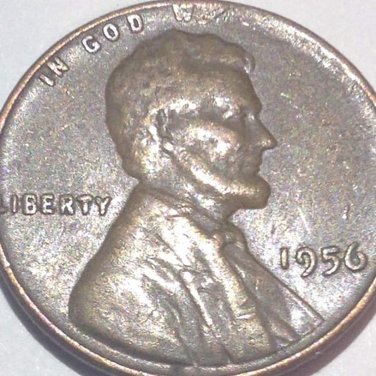 Rare Missing “Trust” Grease Error 1956 Wheat Penny- “Trust” from IGWT Missing!