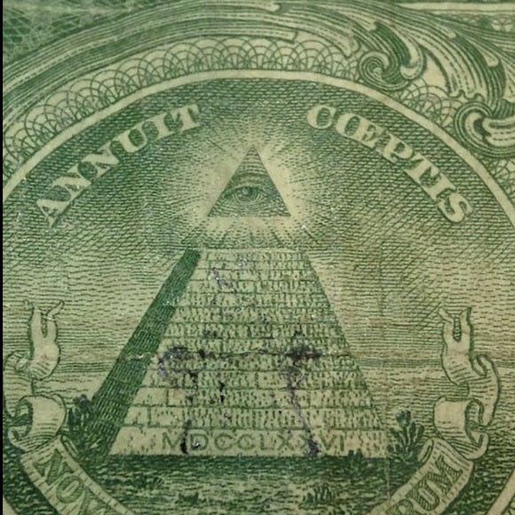 Creepy Old Freemason Secret Society 1957 Silver Certificate $1 Bill!