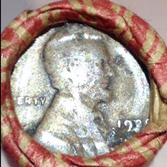 Unsearched Rare 1857 Flying Eagle Penny End- On Bank Wrapped Wheat Penny Roll!