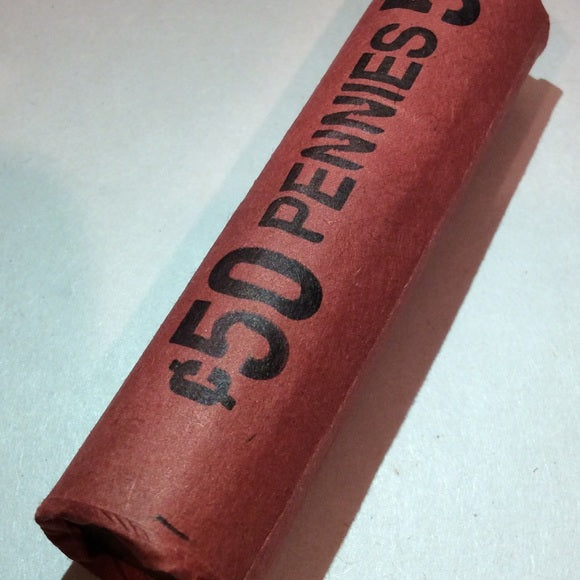 Rare San Fransisco S Bank Of America 1909 to 1958 Unsearched Wheat Pennies Roll!