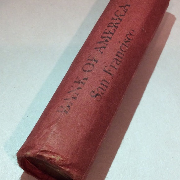 Unsearched San Fransisco S Mint Bank Of America Old Wheat Pennies Roll~ MS End!