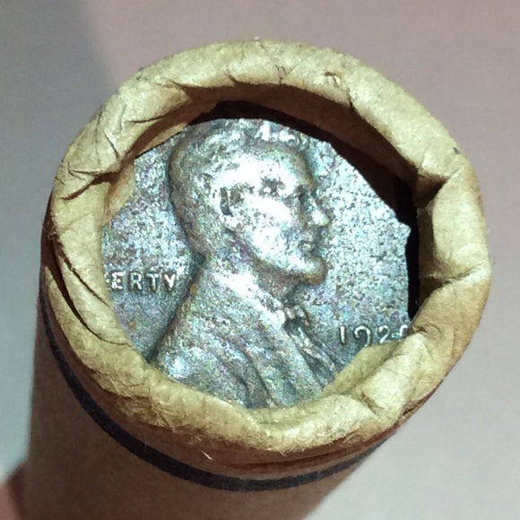 1920s Rare National Bank Of Clinton Unsearched Wheat Penny Roll- 1922 P Possible