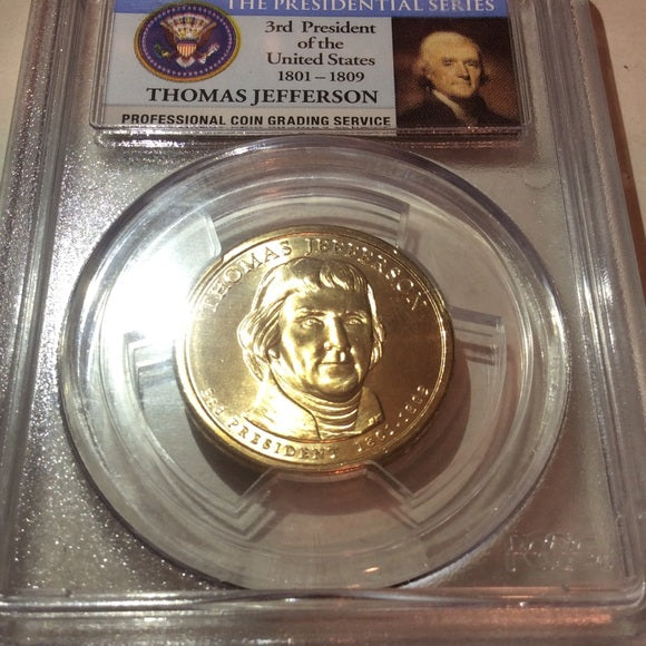 Scarce Clashed Dies Mint ERROR PCGS MS65 Presidential Dollar Coin- $600 Value!