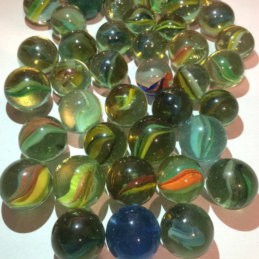 40+ Vintage High Quality Glass Marbles Collection- Beautiful &amp; Multi Colored!