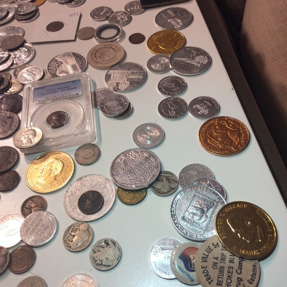 Massive Old 1800’s to 2000s US Coins, Tokens, &amp; Currency Collection- 300+ Pieces