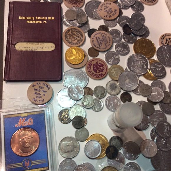 Massive Old 1800’s to 2000s US Coins, Tokens, &amp; Currency Collection- 300+ Pieces