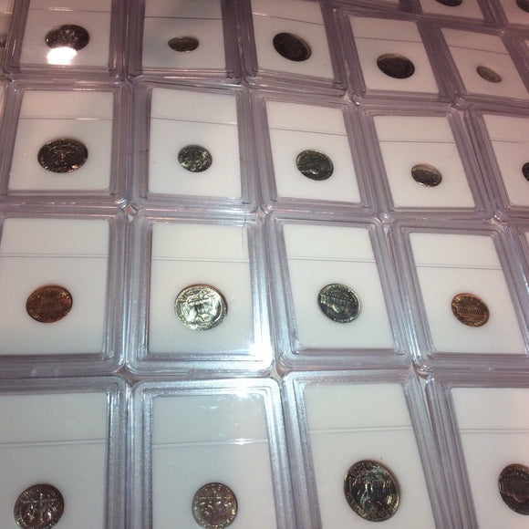 Huge Collection 30 INB Professionally Graded &amp; Slabbed Old 1963 to 1999 US Coins