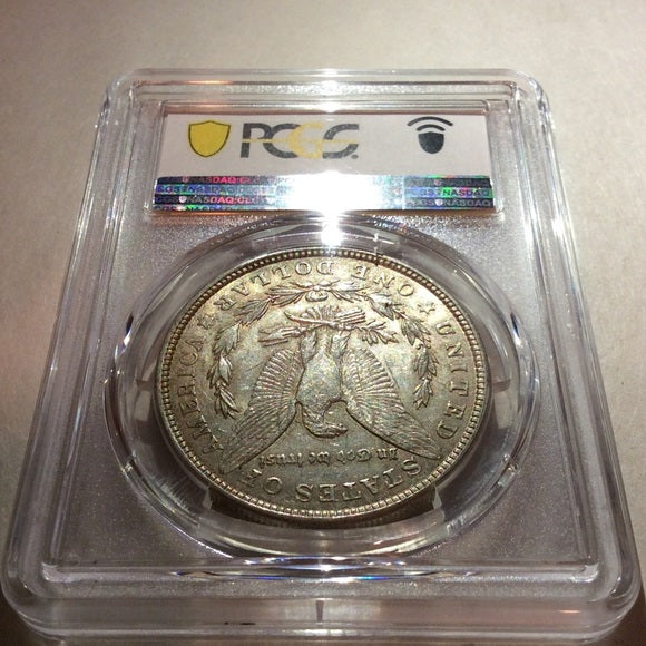 PCGS 1921 About Uncirculated 55 High Grade Silver Morgan Dollar Graded/Certified