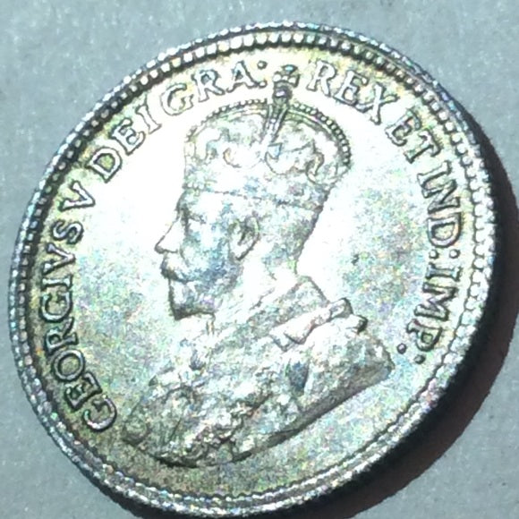 Incredible 360% Rotated Reverse Error Silver 1920 Canadian Nickel- Crazy Error